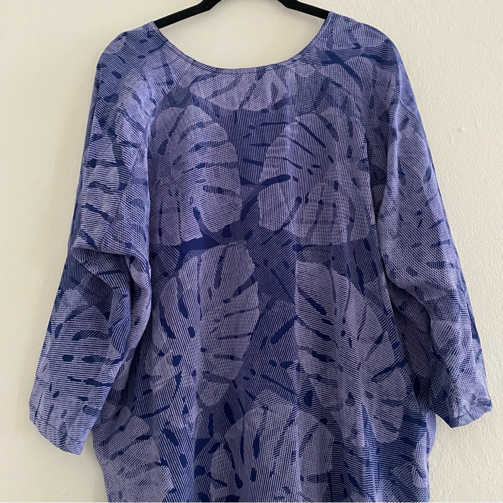 Aish Caftan Maxi Dress 100% Silk size Large - Picture 7 of 11